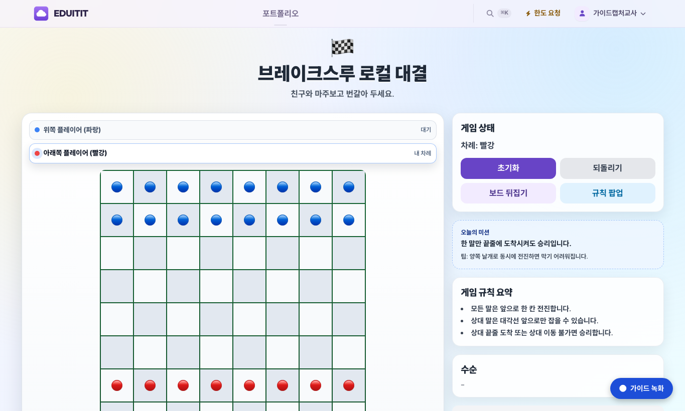 브레이크스루 화면